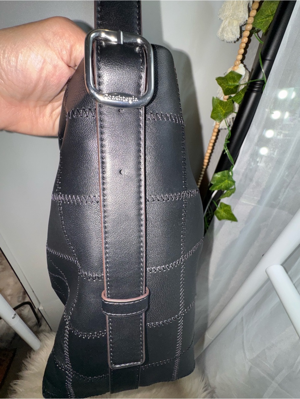 Coachtopia Alter/Ego Large Black Hobo Bag Bella Hadid - Picture 5 of 16